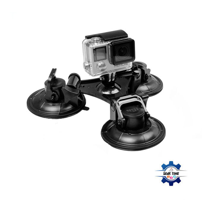 Triple Suction Cup/Car Mount for Action Camera/GoPro