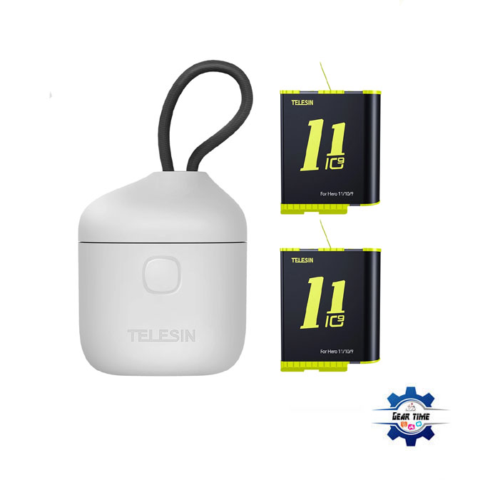 TELESIN Allin Box Portable Storage Charger with Batteries for GoPro Hero 11/10/9