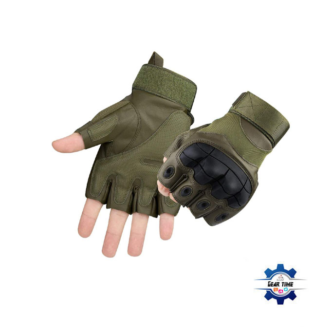 Tactical Gloves Half - Green