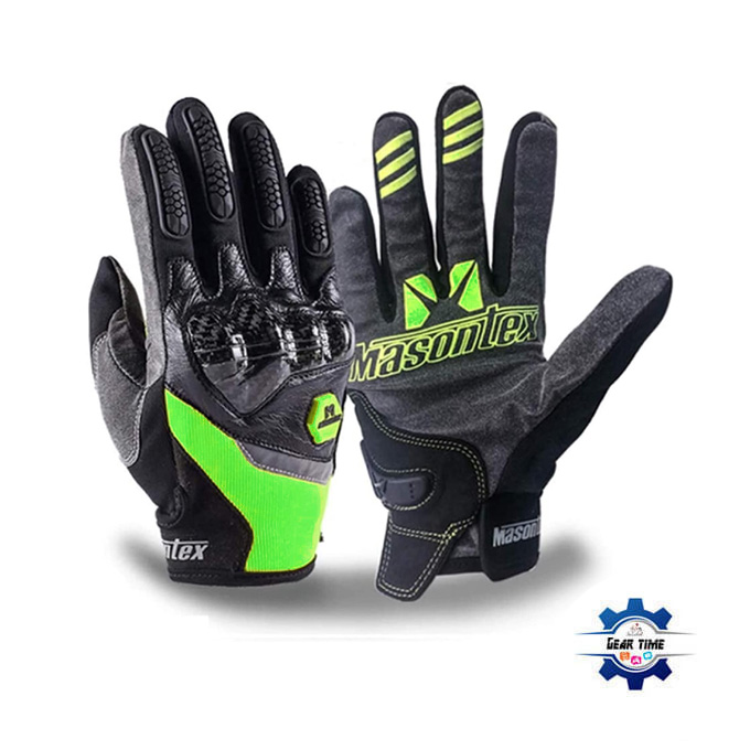 Masontex M30 Carbon Riding Gloves - Green