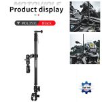 MOTOWOLF Motorcycle Multifunctional Adjustable Aluminum Alloy Mount Set for Insta360/GoPro Max/Osmo Action/GoPro all series & Other Action camera