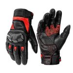 Motowolf MDL0305C Carbon Riding Gloves - Red