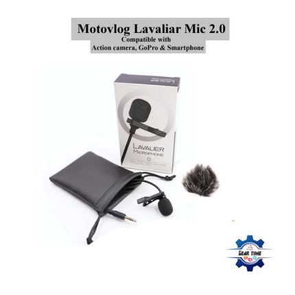 Motovlog Lavalier Microphone 2.0 for Action Camera/GoPro/Smartphone